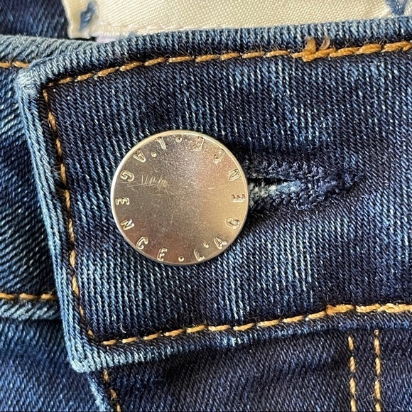 L'Agence Lenna Cropped Baby Flare Mid Rise Denim Dark Wash Jean Size 23 - Picture 11 of 15